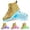 Gold, variant on NordicNest Children Kids Boys Girls Sneakers Non Soft Sole Led Light Fashion Comfortable Shoes Ffr Casual Daily Wear