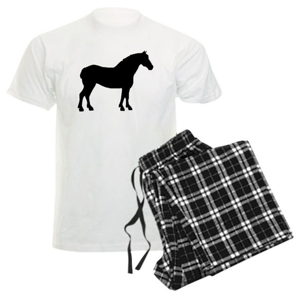 CafePress - Draft Horse Men's Light Pajamas - Men's Light Loose Fit Cotton Pajama Set