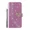 Purple, variant on Flash wallet phone case with luxurious shiny heart shape suitable for Samsung S20 leather case, with 2 card holders, wristbands, PU leather slots, and phone protection case