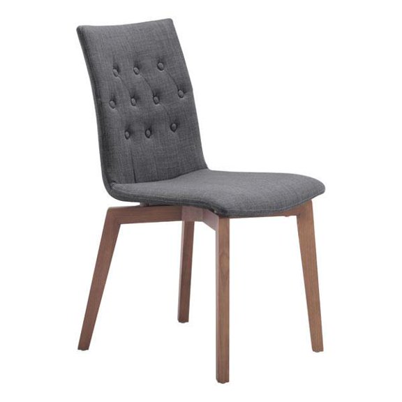 Dining Chair Graphite (Set Of 2) - Polyblend Solid Wood