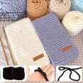 thumbnail image 1 of WHAMVOX 4 Rouleaux de Fil de Crochet DIY Tissage à la Main Polyester Noir pour Tricot Amusant, 1 of 7