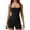 Black, variant on Women's Sleeveless Bodycon Romper Stretchy Square Neck Sexy Unitard Jumpsuit(Black,L)