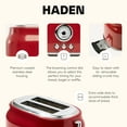 thumbnail image 3 of HADEN Dorset 2-Slice Wide Slot Stainless Steel Retro Toaster, Red, 3 of 9