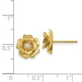 thumbnail image 5 of 14K Yellow Gold AA Diamond Post Earrings (0.07Ct), 5 of 5