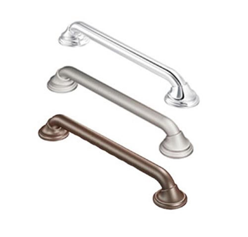 Moen Ultima Grab Bar 16 Brushed Nickel w/Curl Grip ...