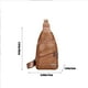 thumbnail image 3 of Bolso Bandolera Impermeable de Piel Sintética para Hombre con Puerto de Carga Usb, Antirrobo, para Uso Informal y Profesional., 3 of 6