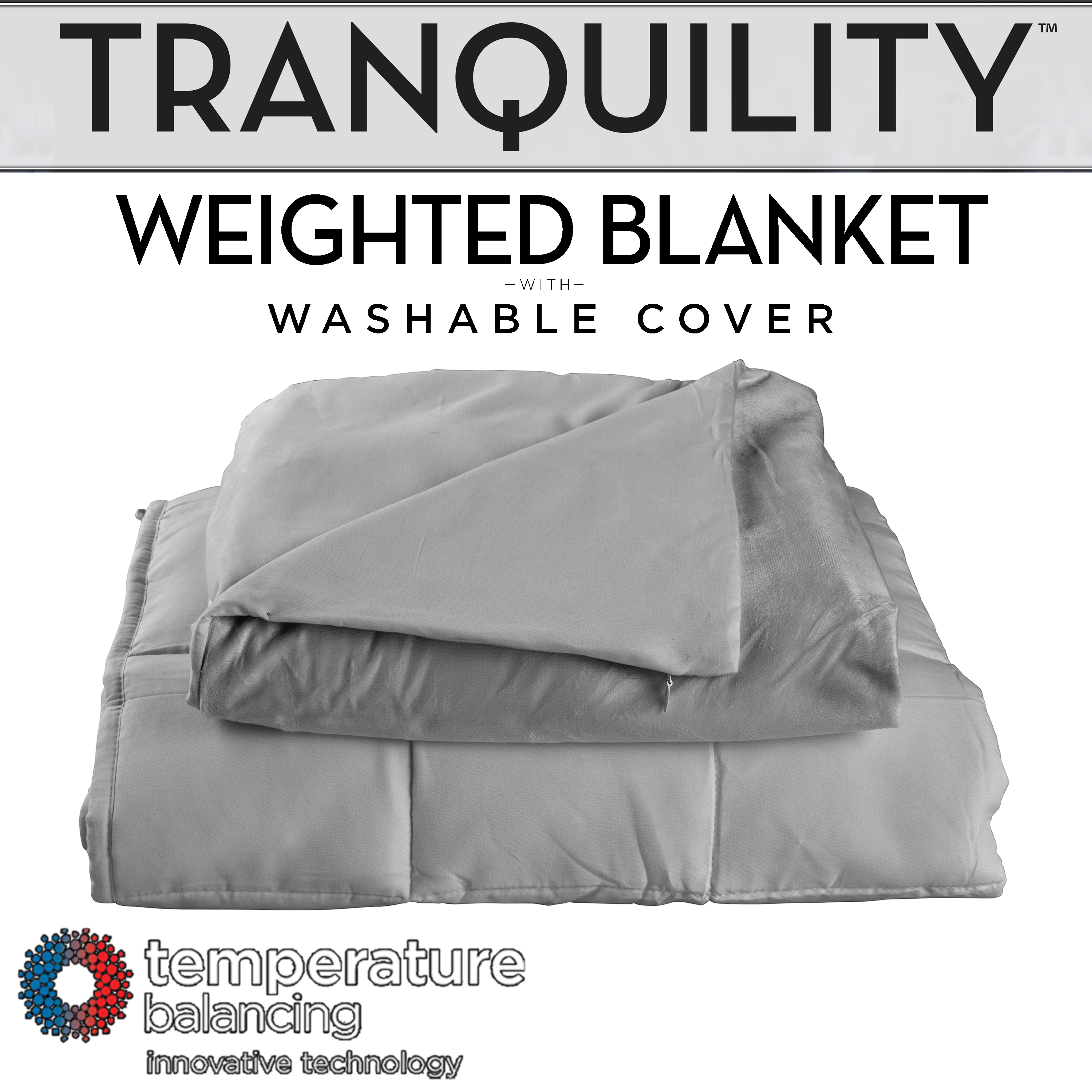 Tranquility Temperature Balancing Weighted Blanket with Washable Cover, 20 lbs - image 5 of 9