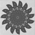 thumbnail image 1 of Ahgly Company Machine Washable Indoor Square Transitional Platinum Silver Gray Area Rugs, 6' Square, 1 of 7