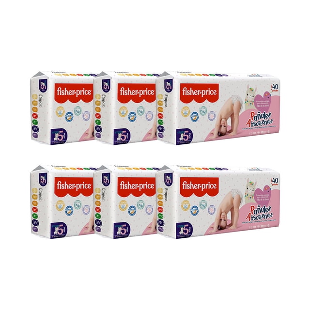 Pañal para Bebé Fisher Price Etapa 5 Pack 240 Pañales