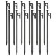 thumbnail image 1 of Estacas de Tienda RIY de Acero para Camping, Resistente, 30 cm, Paquete de 12, 1 of 8