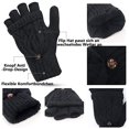 thumbnail image 3 of Flip lindos guantes de lana de doble uso, cálidos guantes de lana de medio dedo y medio dedo de otoño e invierno para mujeres y hombres Zhivalor OTTO-LQ-0084, 3 of 6