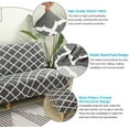 thumbnail image 5 of SHANNA Futon Slipcover Armless Sofa Covers Stretch Sofa Bed Slipcover Protector Elastic (Gray Geometry), 5 of 8