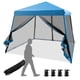 thumbnail image 1 of Costway 3x3m Carpa Plegable Instantáneo de Exterior Tienda de Patas Inclinadas con Paredes Laterales Altura Regulable para Patio Playa, 1 of 10
