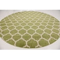 thumbnail image 2 of Unique Loom 3121676 Marocain Tapis Rond en Treillis, 12' 2", Vert/beige, 2 of 2