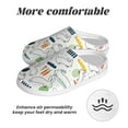 thumbnail image 6 of Fotbe Easter Rabbit Pattern Women's Fuzzy Curly Fur Memory Foam Loafer Slippers Indoor Outdoor Slippers Winter Home Shoes-42/43, 6 of 7