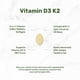 thumbnail image 2 of Suplemento de vitamina D3+K2 en cápsulas blandas de 10&nbsp;000 UI, fortificado con aceite de coco, 250 cápsulas., 2 of 5