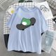 thumbnail image 1 of Skate Frog Dinosaur Cute Graphic Tee T Shirt Female Green Aesthetics T Shirt Oversized T Shirt Harajuku Casual Summer Topspangjing, 1 of 4
