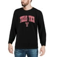 thumbnail image 3 of Men's Colosseum Black Texas Tech Red Raiders Arch & Logo Crew Neck Sweatshirt, 3 of 4
