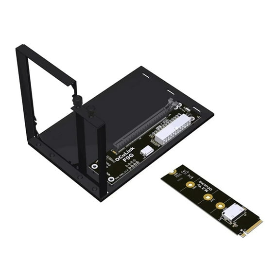 TOP! F9G-F4C-BK7 OCuLink Interface External Graphics Card Expansion Dock M.2 NVMe to Oculink Adapter ATX Type PCIe4.0 64Gbps