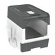 thumbnail image 1 of Caja de arena plegable para gatos con tapa, inodoro cerrado, fácil de limpiar y con puerta frontal. Gris, 1 of 9