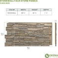 thumbnail image 2 of Ekena Millwork 48 5/8"W x 24 3/4"H x 1 1/4"D Cascade Stacked Stone, StoneWall Faux Stone Siding Panel, Rockwall, 2 of 9
