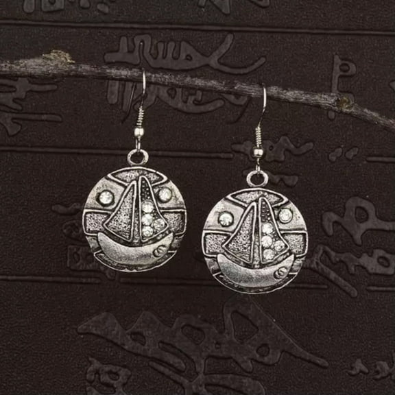 EOEMY Tibetan Silver Vintage Turquoise Women Fashion Jewelry Dangle Earrings Best Gift-4001-2