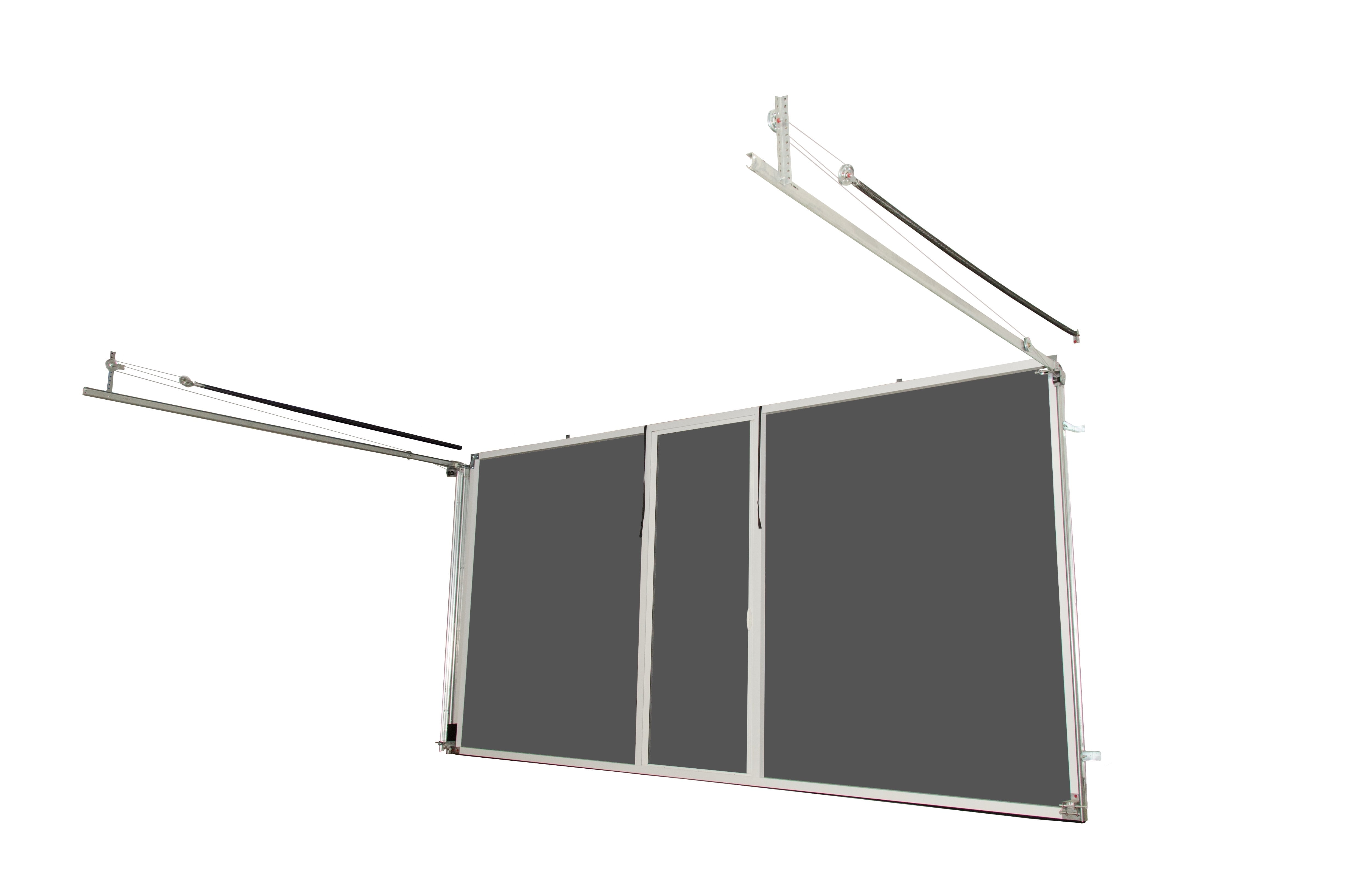 Lifestyle® Screens 6' W x 7' H Garage Door Screen with White Frame, White Superscreen & Passage Door Lifestyle® Screens 6' W x 7' H Garage Door Screen with White Frame, White Superscreen & Passage Door