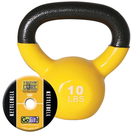 GoFit 10-lb Premium Kettlebell with Training DVD by GoFit LLC