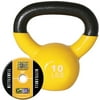 GoFit 10-lb Premium Kettlebell with Training DVD