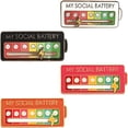 thumbnail image 2 of (Paquete 4) Broche Poder Social Innovador Nueva Insignia Personalizada Pin Humor Pareja (4 Piezas) (Broche Poder Social + Blanco + Rosa + Naranja), 2 of 9