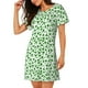 thumbnail image 2 of Disketp St Patrick's Day4 para Camisón Corto de Manga Corta para Mujeres, Camisón Cómodo con Escote Redondo, Bonito y Confortable, 2 of 6