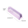 thumbnail image 2 of Mesh Pencil Case, Transparent Pencil Bag, Large Capacity Nylon Stationery Organizer, Lightweight Durable Portable Storage Pouch for Office and Travel, 2 of 3