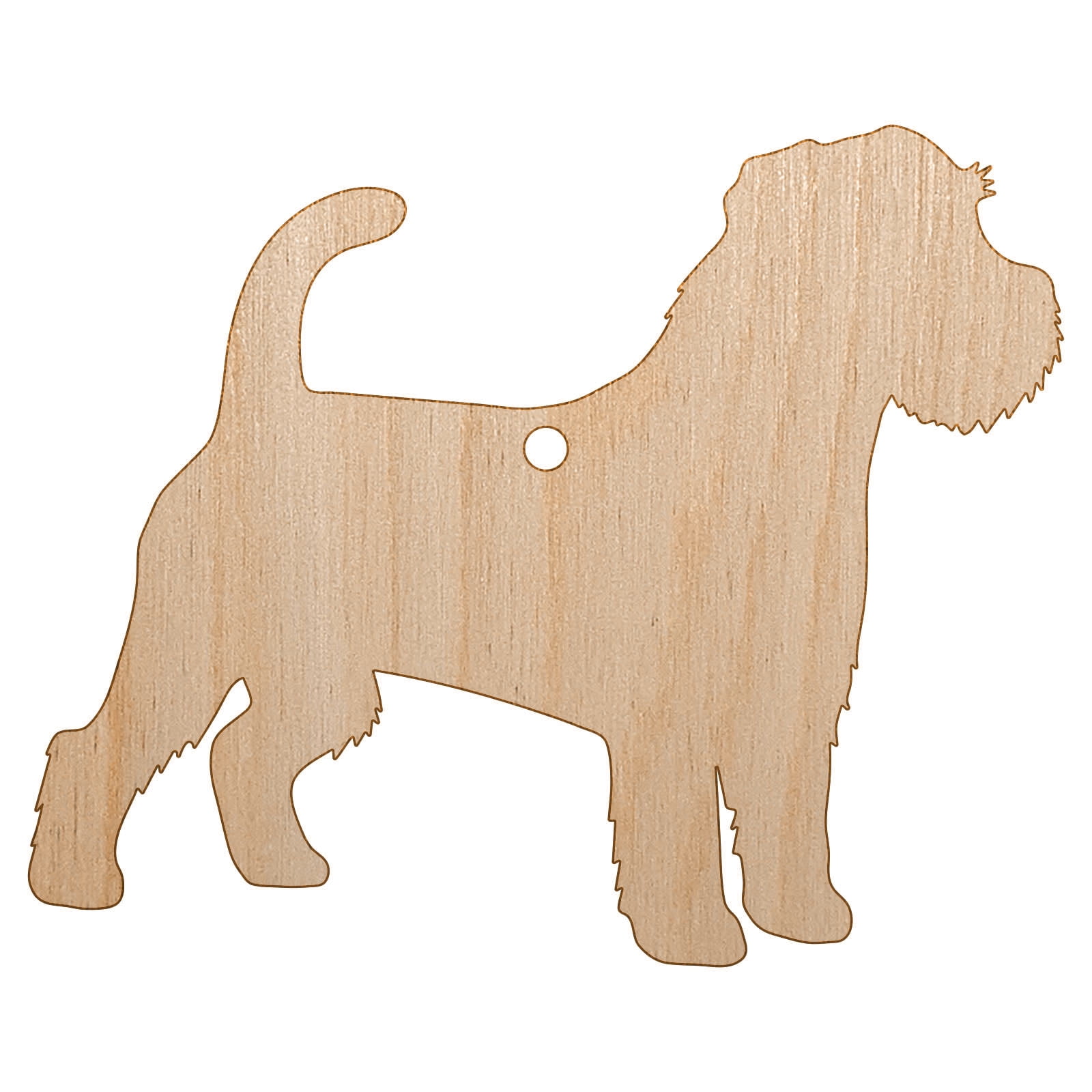 Rough Coated Jack Russell Terrier Parson Dog Solid Wood Holiday