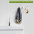 thumbnail image 4 of BVL Ganchos para toallas cromados, paquete de 5 ganchos de pared de metal inoxidable, ganchos para ropa autoadhesivos o montables en la pared para baño y cocina, 4 of 5
