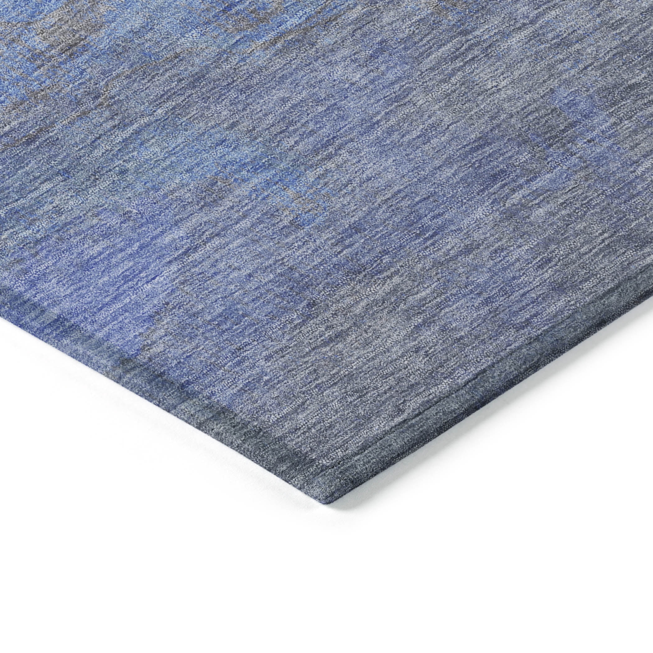 Addison Rugs Chantille Indoor/Outdoor Transitional Stripes Blue Washable Rectangle Rug, 2'6" x 3'10"