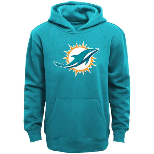 Miami Dolphins Youth Primary Logo Team Color Fleece Pullover Hoodie ...