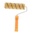thumbnail image 1 of Rodillo para herramientas de de pintura de pared para reparación de puertas para dormitorio, hogar, bricolaje para exterior Amarillo + negro 21.5cm Colco Rodillo de pintura de tela de fieltro, 1 of 8