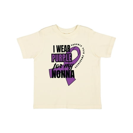 

Inktastic Chronic Pain I Wear Purple For My Nonna Gift Toddler Boy or Toddler Girl T-Shirt