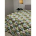 thumbnail image 2 of Leaves Down Alternative Comforter, Tropical Theme Exotic Motifs Colorful Dotted Mosntera Leaf Pattern Art Print, Microfiber Quilt for All Season, 5 Sizes, Multicolor, by Ambesonne, 2 of 3