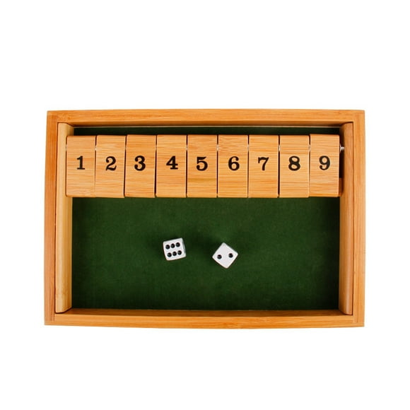 KAKOWELY KTV Jeu de Table Bar Ajouter de l'Ambiance Bois Deux Personnes Tongs Numériques Accessoires de Boisson Jeu de Société, 10.04"X6.89"X1.3 Pouces