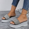 thumbnail image 7 of AXXD Black Summer Sandals for Women 2024 Trendy Comfort Trendy Diamond Strap Casual Sun New Thick Sole Sandals Mothers Day, 7 of 7