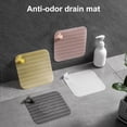 thumbnail image 2 of Naierhg Shower Drain Cover with Whale Tail Handle Soft Rubber Floor Drain Cover Shower Drain Stopper Mat Floor Drain Smell Stopper Clear, 2 of 7