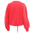 thumbnail image 3 of Women's WEAR by Erin Andrews Red Detroit Red Wings Washed Fleece Sweatshirt & Shorts Lounge Set, 3 of 6
