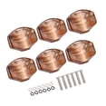 thumbnail image 2 of 6 Pcs Bouton de Réglage avec Vis Pièces de Rechange Têtes de Machine Boutons Poignée avec Vis Noire, 2 of 8