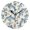 Black, variant on Dolphins Leaves Cartoon Style Round Wall Clock Silent Analog Battery Operated Black Pointer Home Decor 9.84" Diameter