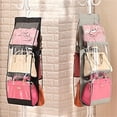thumbnail image 5 of MesaSe Purses Hanger Hanging Handbag Organizer Bags Storage Holder Breathable & Soft Foldable Dust-Proof Holder Bag Wardrobe Closet with 6 Larger Pockets, 5 of 5