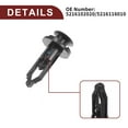thumbnail image 5 of Unique Bargains Car Front Fender Skirt Clip for Toyota 4Runner 2010-2023 Durable No5216102020/5216116010 Black 40 Pcs, 5 of 6