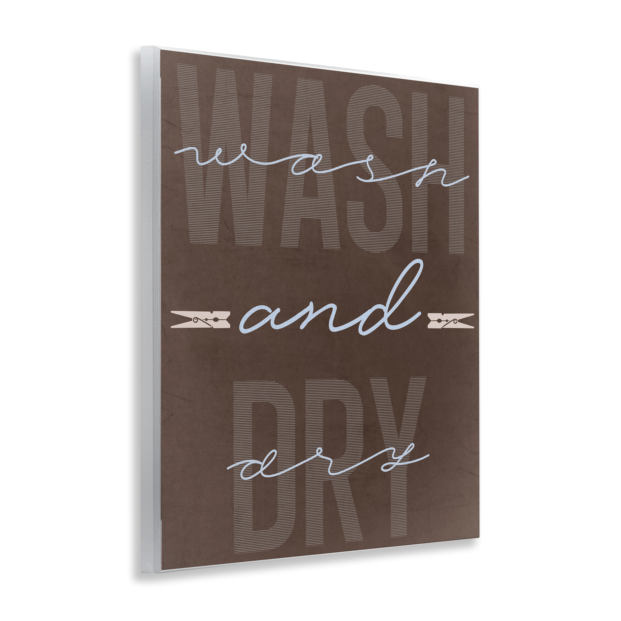 Wash And Dry Brown Wall Plaque Art, design by Marcus Prime