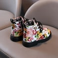 thumbnail image 6 of CaComMARK PI Kids Shoes Clearance Toddler Boots Shoes Floral Hiking Outdoor Footwear White, 6 of 7
