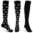 thumbnail image 3 of pares de calcetines de presión para mujer, novedad impresa en 3D, 3 of 5